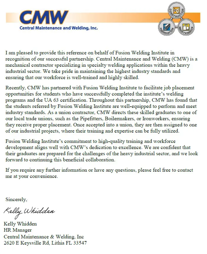CMW Letter rev 2 CMW Letter rev 2